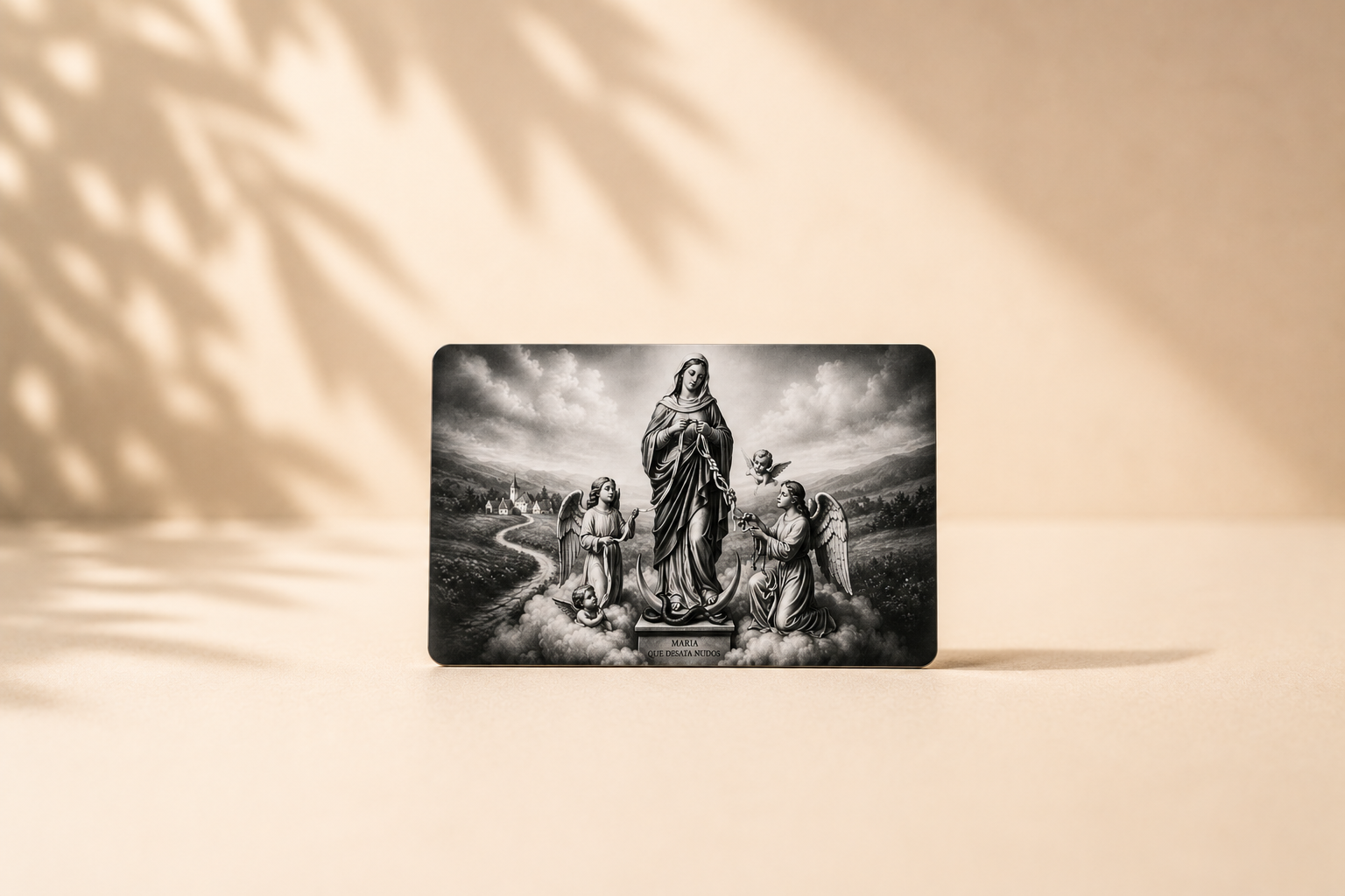 Tarjeta Virgen María Desata Nudos