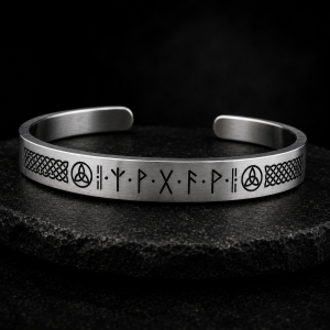 Pulsera Rúnica de Acero Inoxidable